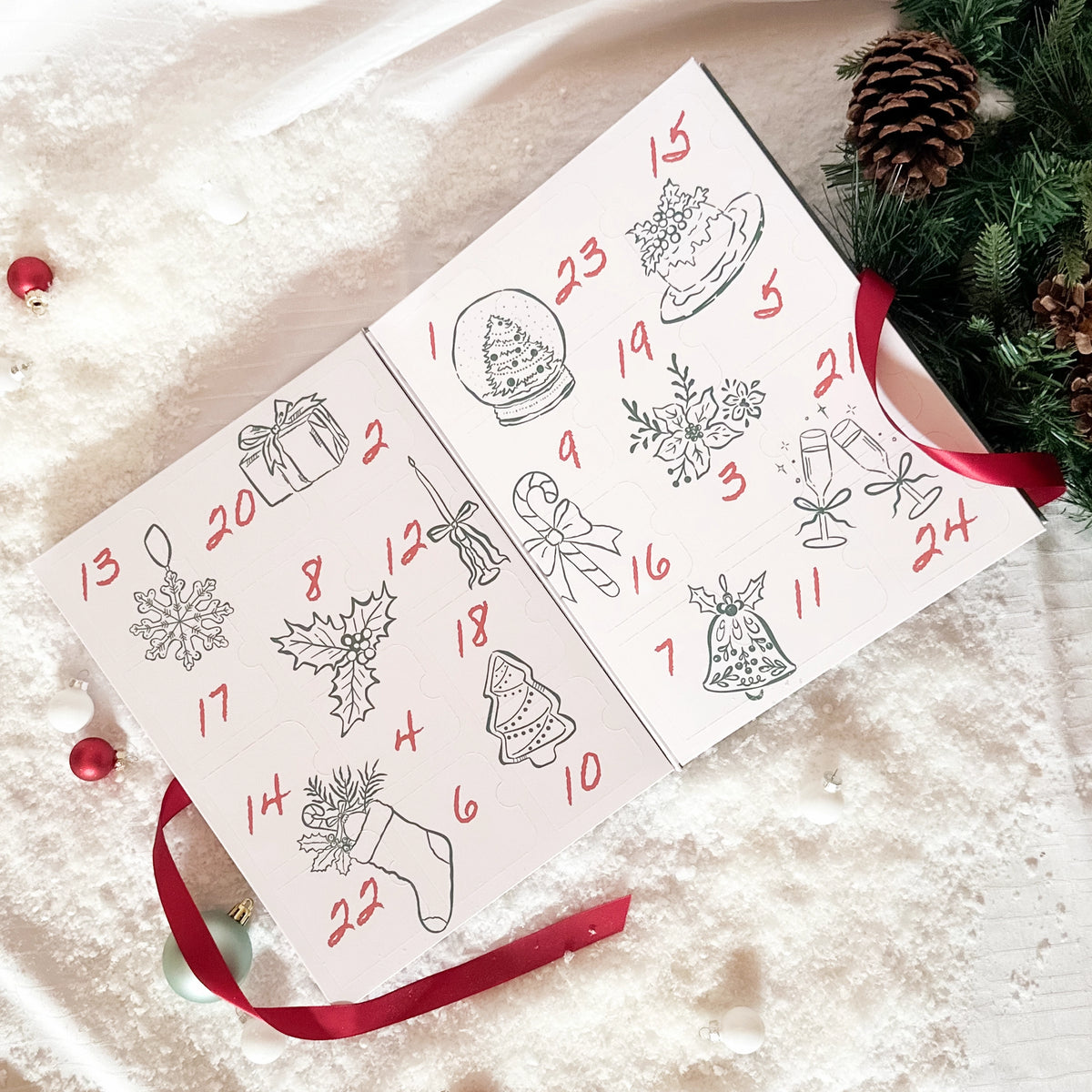 Calendario dell'Avvento Vintage Christmas - da 5 pezzi