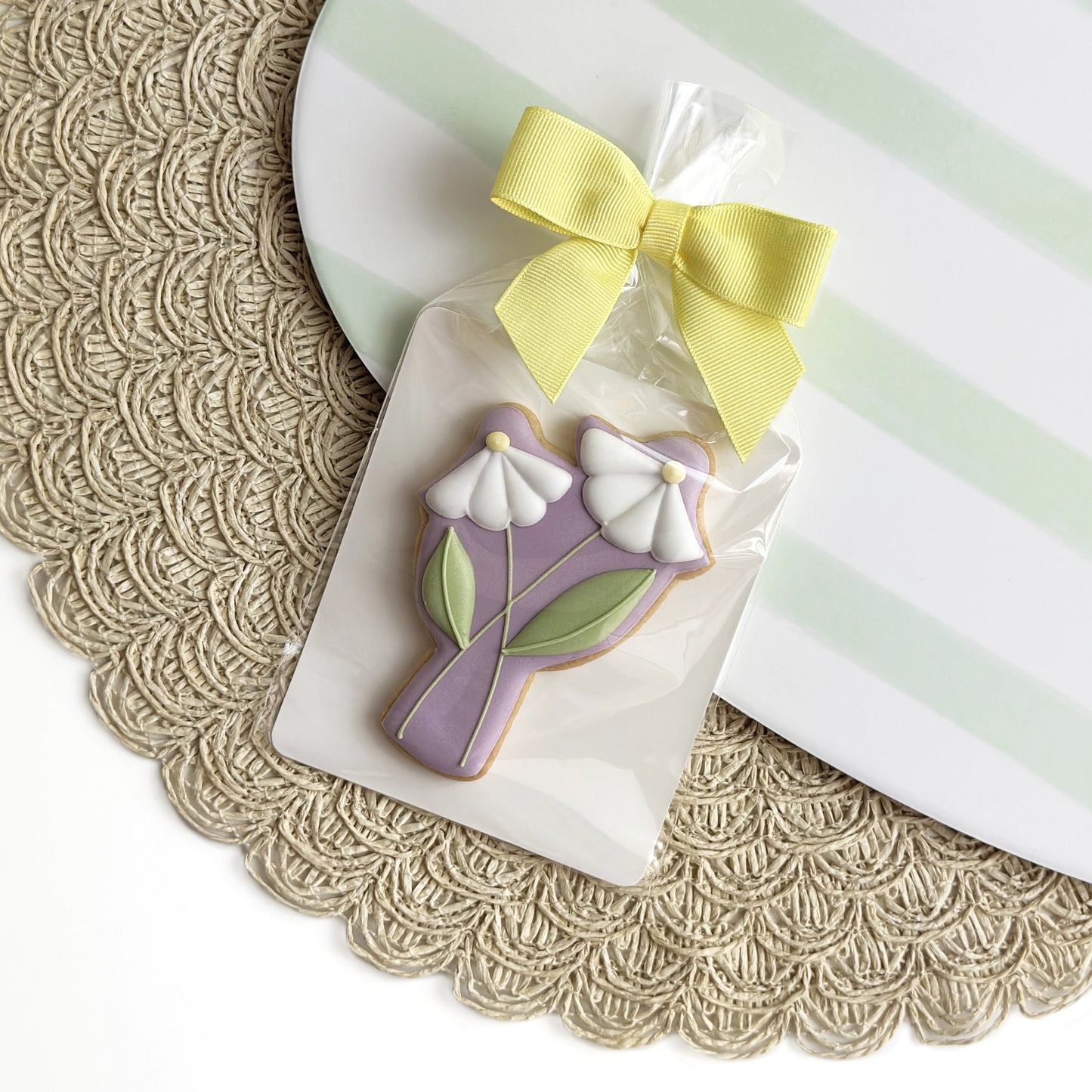 Card alimentare bianca 350 gsm con sacchetto trasparente per packaging decorati 9,4x11,4 cm