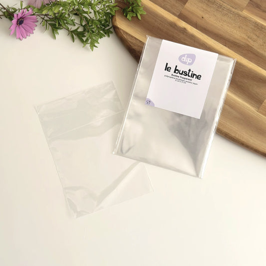 Bustina trasparente alimentare in BOPP 12x17 cm.