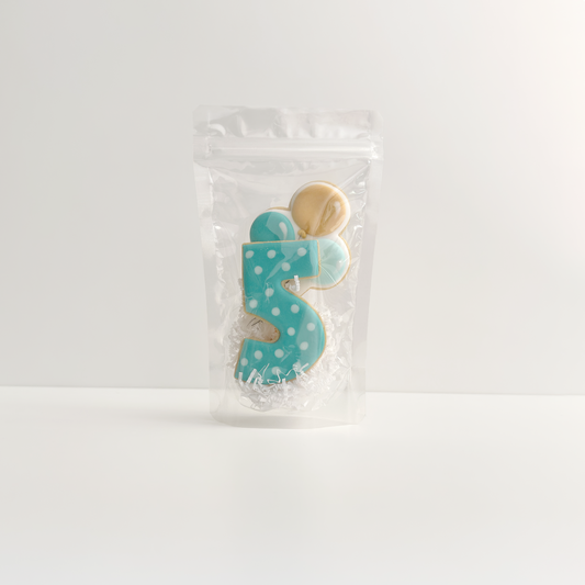 Busta trasparente stand-up con zip richiudibile per biscotti handmade 11x18,4 cm